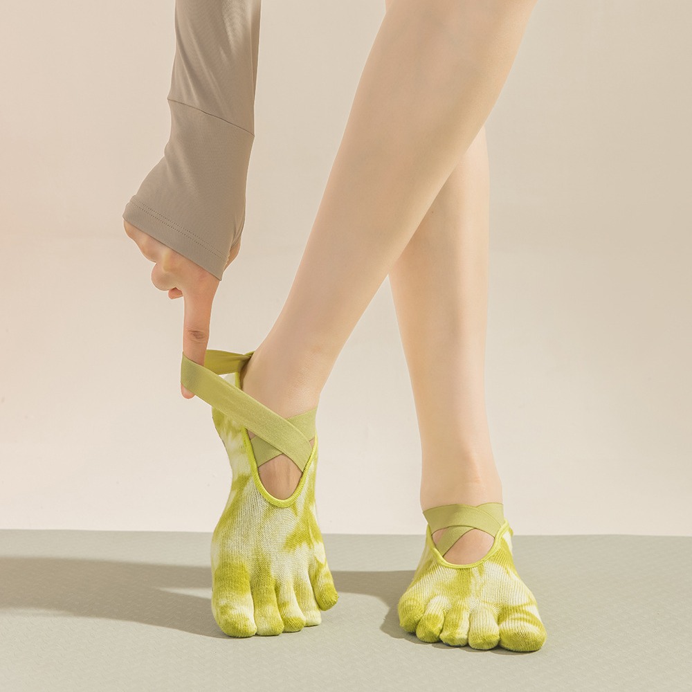 Pilates Yoga And Barre - Chaussettes à cinq doigts pour femmes
