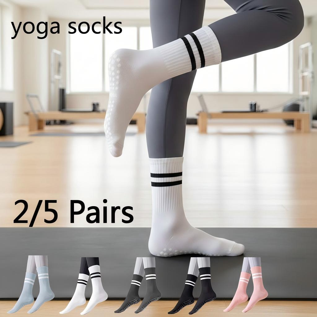 Pilates Yoga And Gym - Chaussettes de yoga antidérapantes pour femmes,