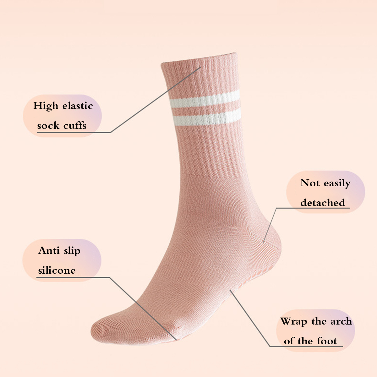 Chaussettes Pilates avec poign - Pilates Yoga And Barre avis et prix