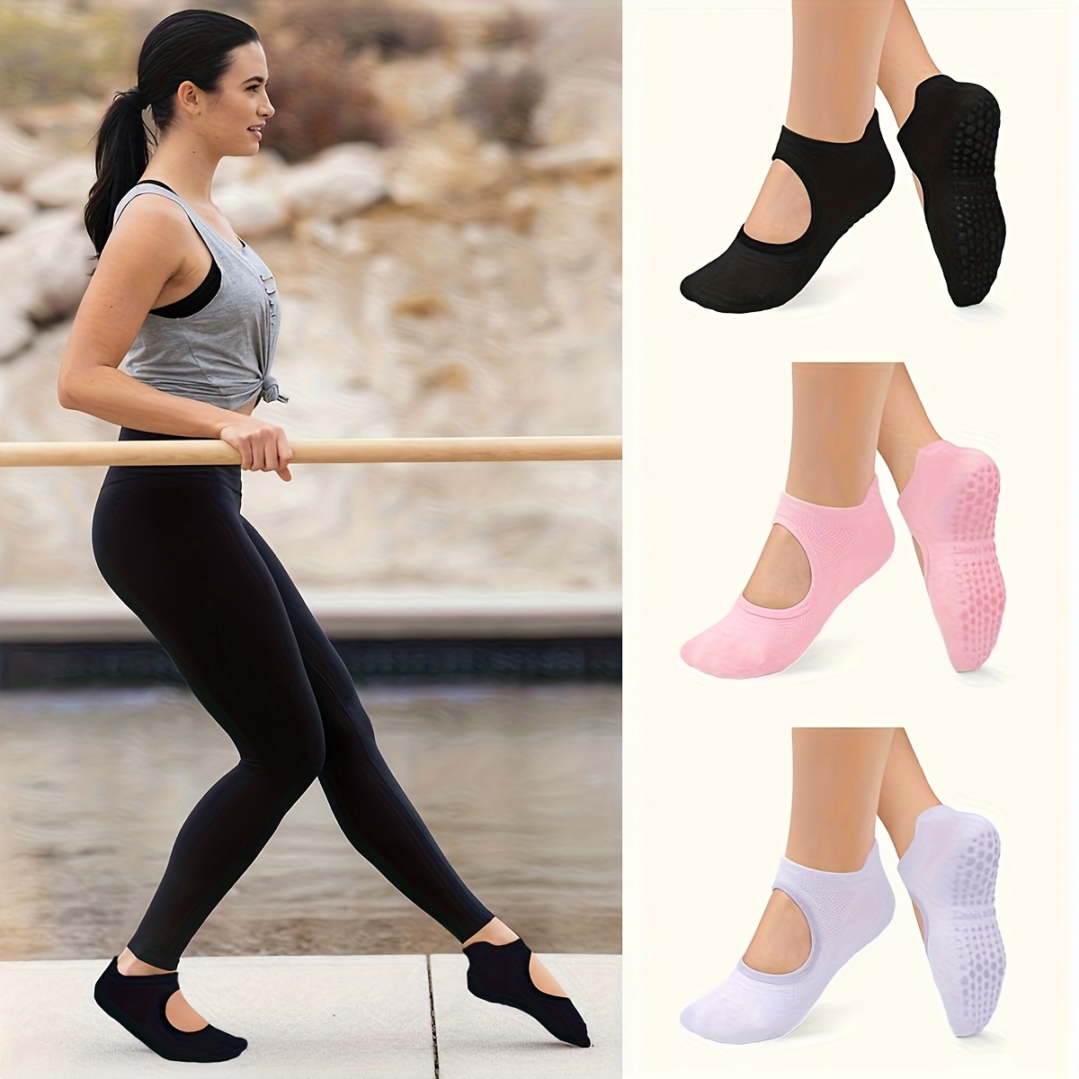 Chaussettes antidérapantes pou - Pilates Yoga And Barre avis et prix