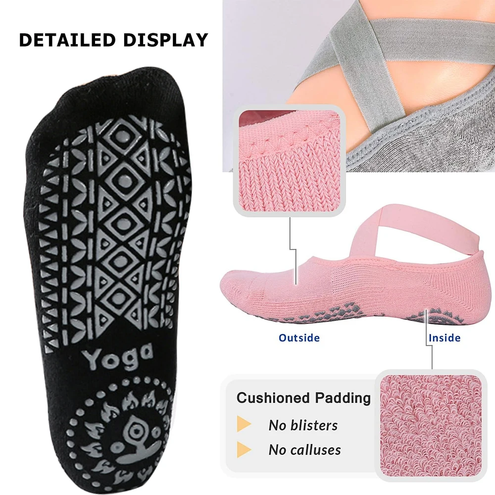 1 paire de chaussettes de yoga - Pilates Yoga And Barre avis et prix