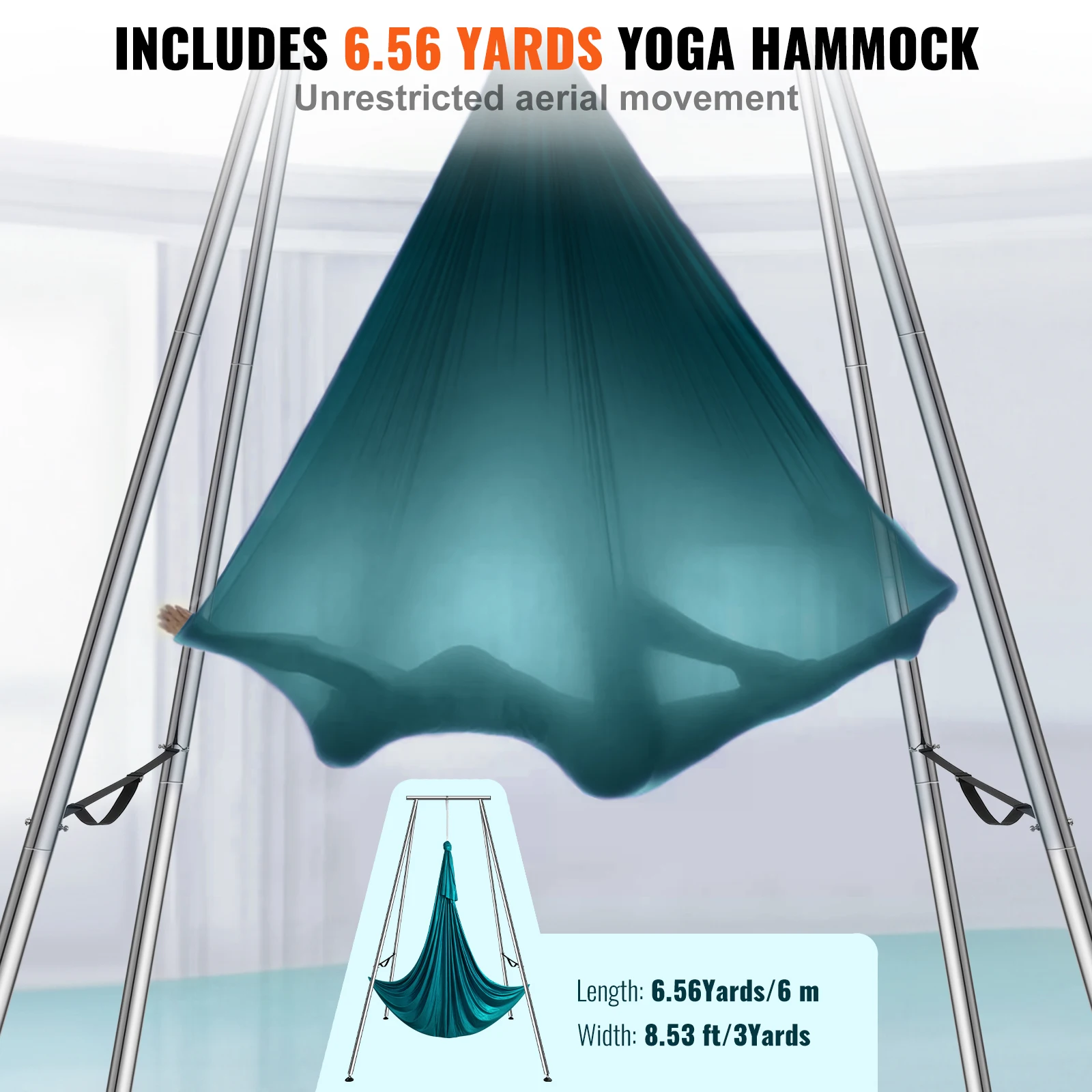 Cadre et hamac de yoga aérien  - Aerial Silk Hammock avis et prix