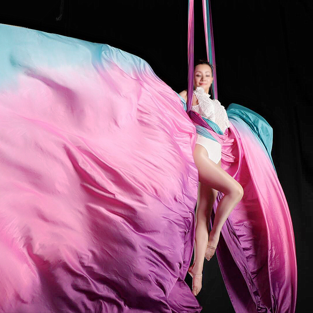 Hamac de yoga ombre anti-gravi - Aerial Silk Hammock avis et prix